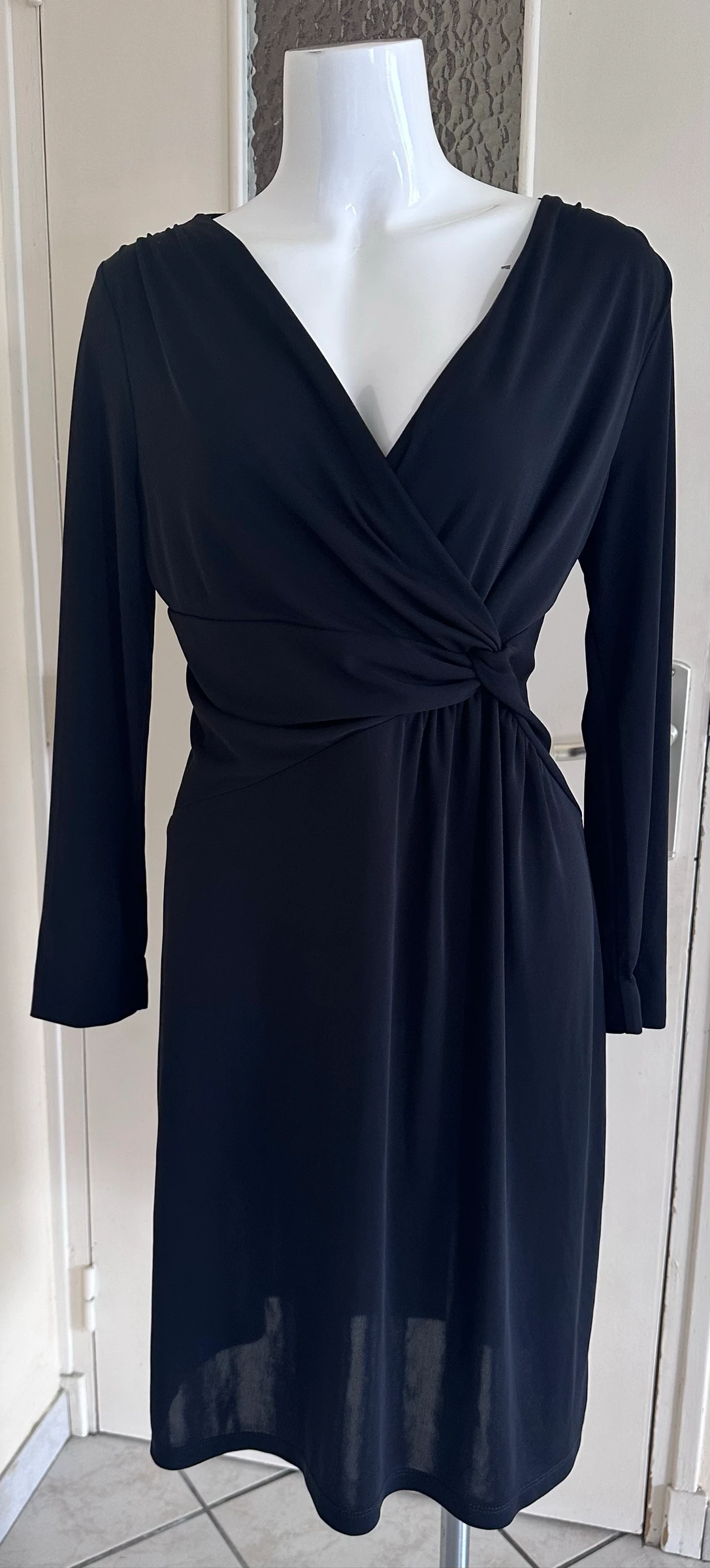 Chic Black Sublime Dress Jacqueline Riu – Size 44 – Impeccable Condition – photo 9